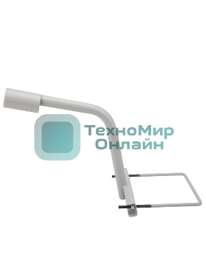 Кронштейн для консольного светильника Rexant приставного монтажа 1 хомутом серый (сталь 2мм, 625x460x280 Ø51)