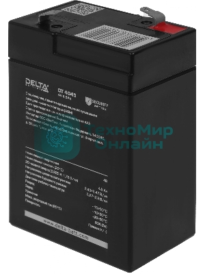 Батарея для ИБП Delta DT 4045 (4V, 4.5Ah)