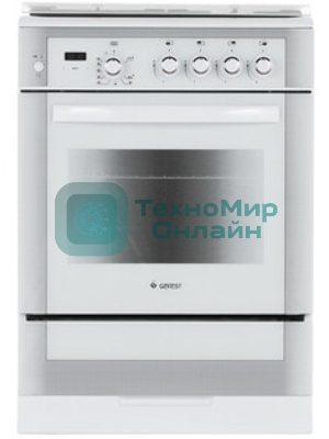 Плита газовая Gefest ПГ 6300-03 0040 белый, конфорок 4 шт, духовка 52 л, 60 см x 85 см x 60 см