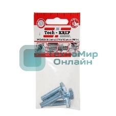 Болт М8х30 с шестигранной головкой цинк. DIN 933 (уп. 4 шт) класс прочности 8.8. пакет Tech-Krep 102970