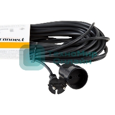 Удлинитель-шнур PROconnect ПВС 2х0.75, 10 м, б/з, 6 А, 1300 Вт, IP20, черный