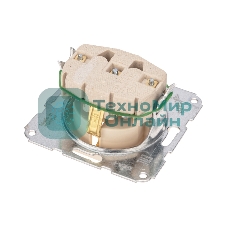 Розетка Kranz 1-ая DEA с/з с/у 16А мех. бежевый (1/10/120)