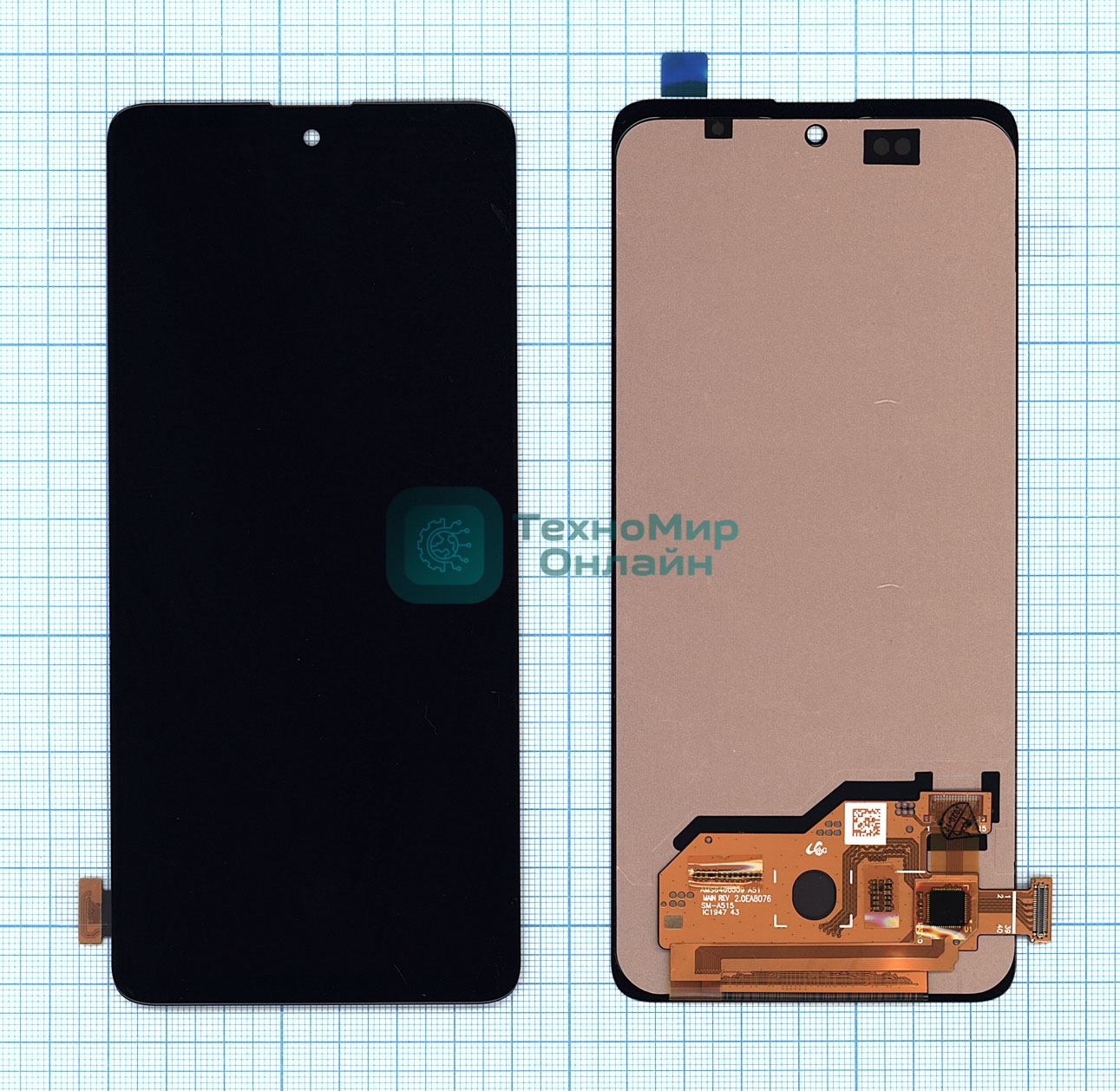 Дисплей для Samsung Galaxy A51 SM-A515F в сборе с тачскрином (OLED) черный