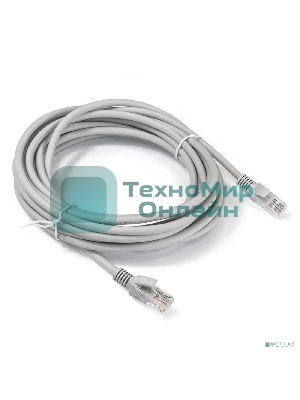 Патч-корд LSZH ExeGate EX290421RUS UTP-RJ45-RJ45-5e-7M-LSZH-GY, UTP, cat.5e, 7м, серый