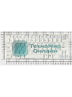 Клавиатура для ноутбука Dell Vostro 1200 V1200 белый