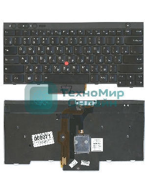 Клавиатура для ноутбука Lenovo ThinkPad T430 T430I X230 T530 L430 L530 черная с подсветкой
