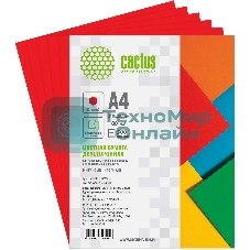 Бумага Cactus CS-CPR-A480500 A4/80г/м2/500л./красный интенсив