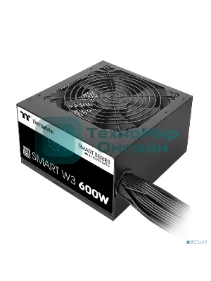 Блок питания Thermaltake Smart W3 600W, ATX 3.1, APFC, 12cm Fan, 80 PLUS, Retail