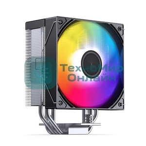 Кулер для процессора CPU Cooler JONSBO CA40 ARGB (225W, 4-pin PWM, 157mm, Al/Cu, 4x6mm, ARGB, 1x120mm, 69.61CFM, 32.6dBA, 1800RPM, S: 1851/1700/1200/115X, AM4/AM5 Black)