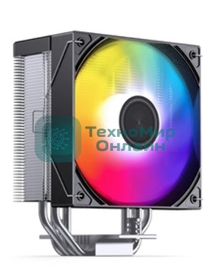 Кулер для процессора CPU Cooler JONSBO CA40 ARGB (225W, 4-pin PWM, 157mm, Al/Cu, 4x6mm, ARGB, 1x120mm, 69.61CFM, 32.6dBA, 1800RPM, S: 1851/1700/1200/115X, AM4/AM5 Black)