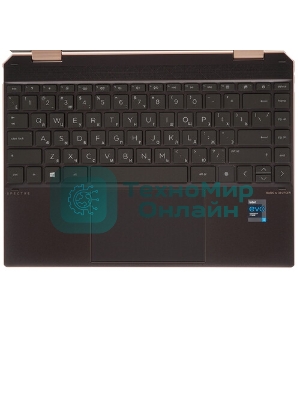 Клавиатура для ноутбука HP Spectre x360 14-ef серебро