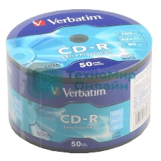Диск CD-R Verbatim 700 Mb, 52x, Shrink (50), DataLife (50/600)