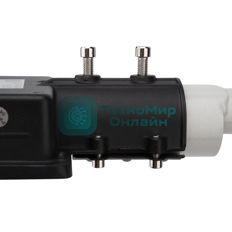 Кронштейн для консольного светильника Rexant приставного монтажа 1 хомутом серый (сталь 2мм, 625x460x280 Ø51)