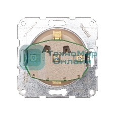 Розетка Kranz 1-ая DEA с/з с/у 16А мех. бежевый (1/10/120)