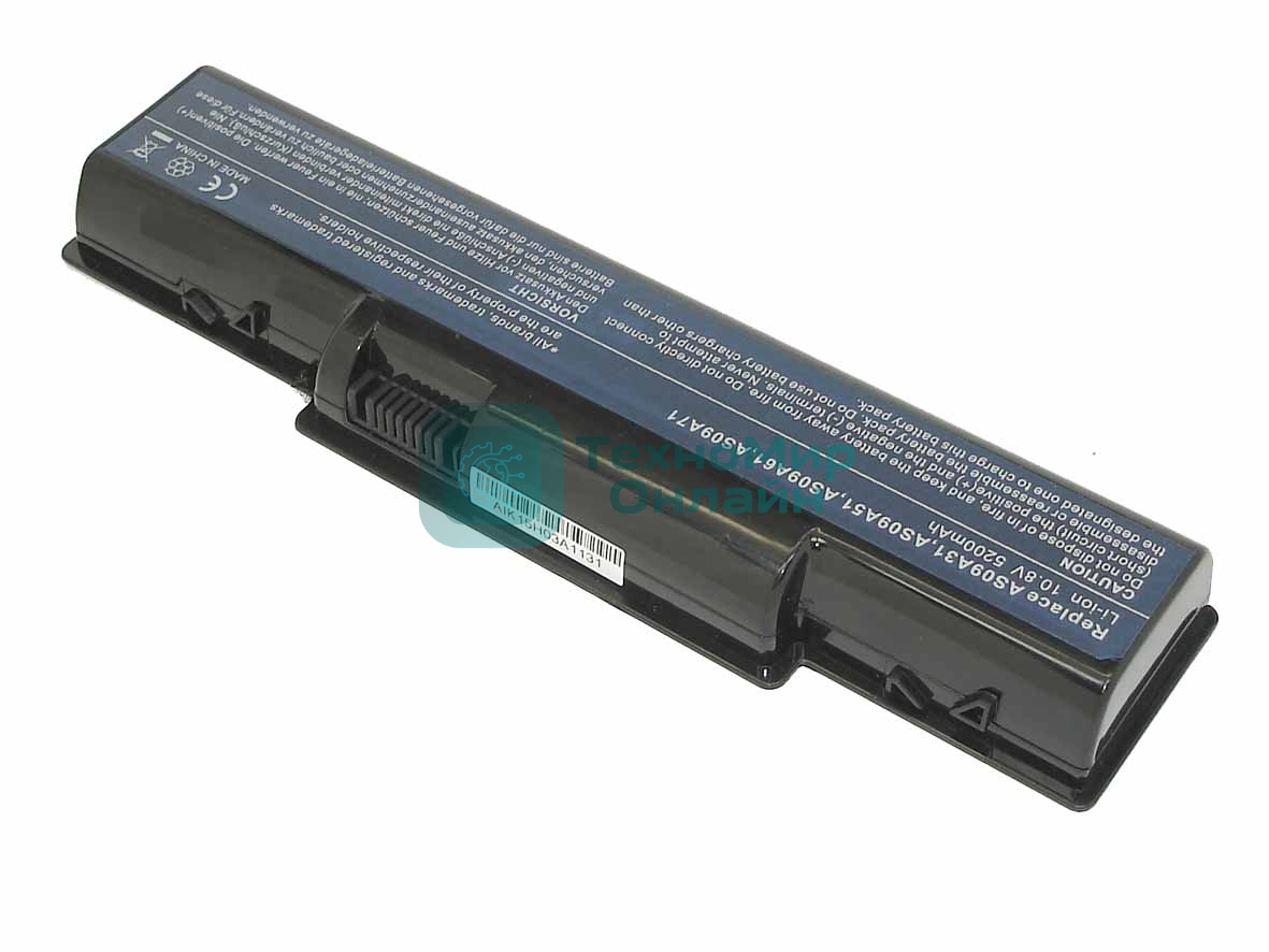 Аккумуляторная батарея для ноутбука Acer Aspire 5516 10.8V 5200mAh AS09A61 OEM черный