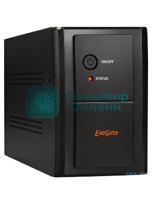 Источник бесперебойного питания ExeGate EP285480RUS SpecialPro UNB-1000.LED.AVR.C13.RJ.USB 1000VA/650W, LED, AVR, 6*IEC-C13, RJ45/11, USB, черный