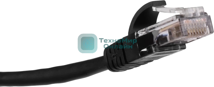 Патч-корд LANMASTER LAN-PCEXT/U5E-5.0-BK UTP RJ-45 мод.-вилка RJ-45 cat.5e 5м серый LSZH (уп.:1шт)