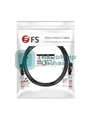 Твинаксиальный медный кабель 1m (3ft) Generic Compatible 10G SFP+ Passive Direct Attach Copper Twinax Cable #74617