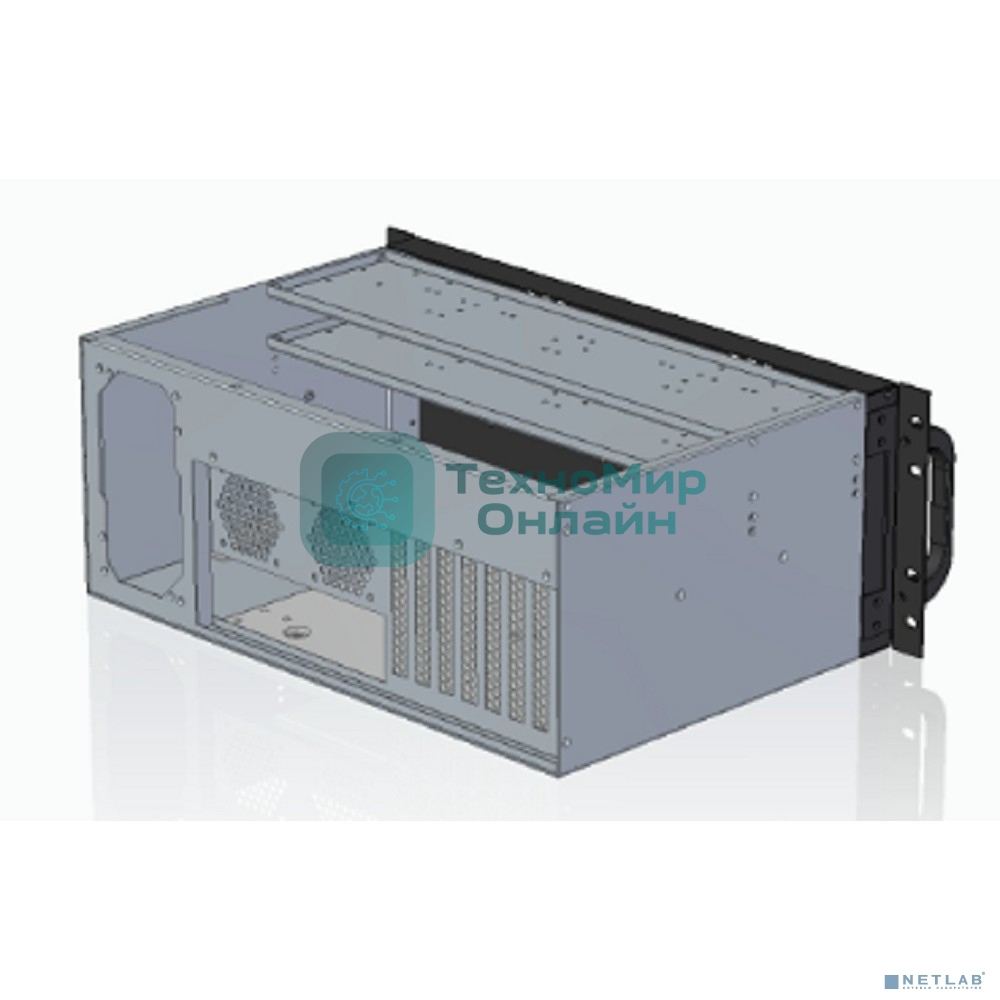 Корпус Procase 4U350-08 4U server case,8HDD,черный,без блока питания PS/2 ATX,глубина 350мм, MB SSI CEB 12