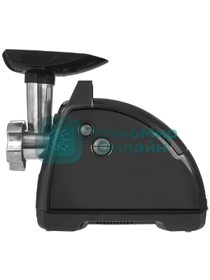 Мясорубка электрическая Moulinex ME682832 черный, 2000 Вт, 2.6 кг/мин, реверс, защита от перегрузки, насадки - 4
