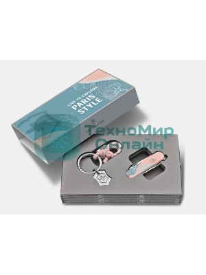 Нож перочинный Victorinox Classic SD Paris Style (0.6223.E221) 58мм 7 функций розовый подар.коробка