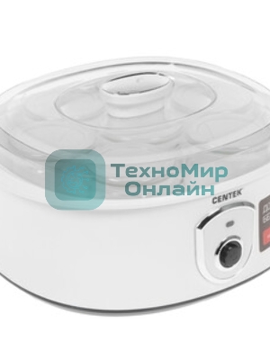 Йогуртница Centek CT-1442 15 Вт, 200 мл, емкостей - 7 шт, материал баночек - стекло, белый