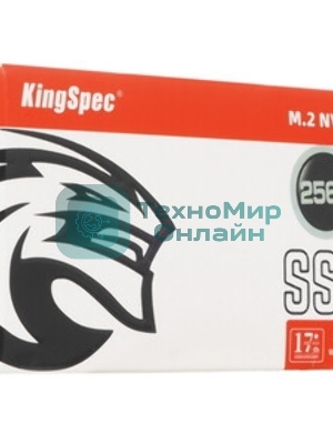 Накопитель SSD KingSpec NX-256, 256Gb, PCIe 3.0 x4, M.2 2280, NVMe, R/W 3400/3100