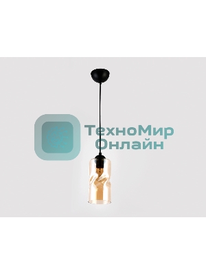 Светильник подвесной TR3555 BK/TI черный/янтарь E27 max 40W D110*1200