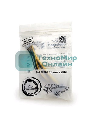 Разветвитель питания Cablexpert CC-PSU-83, 2xSATA->PCI-Express 8pin, для подключения в/к PCI-Е (8pin) к б/п ATX