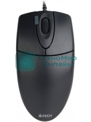 Мышь проводная A4Tech OP-620D черный, 1000 dpi, USB, кнопки - 4