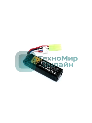 Портативный аккумулятор Li-Pol 11.1V 401855 1400mAh разъем mini Tamiya plug