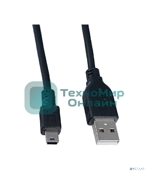 Кабель PERFEO USB2.0 A вилка - Mini USB вилка, длина 0,5 м (U4304)