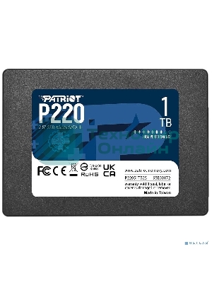 Накопитель SSD Patriot P220, 1Tb, SATA III, 2.5