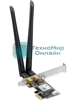 Сетевой адаптер Wi-Fi + Bluetooth Cudy WE3000 AX3000 PCI Express (ант.внеш.съем) 2ант.