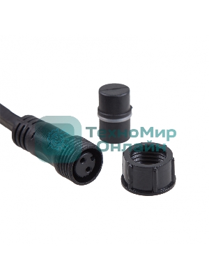 Гирлянда Neon-night LED Galaxy Bulb String 10м, черный каучук, 30 лампx6 LED теплый белый, влагостойкая IP65