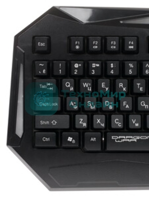 Комплект клавиатура+мышь Qumo Spirit of Wisdom проводной, USB, 2400 DPI, чёрный