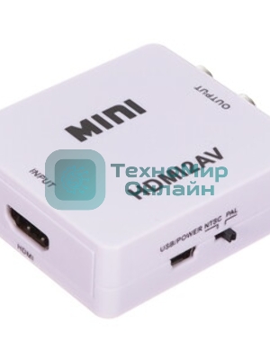 Конвертер Rexant HDMI на 3 RCA, пластик, белый