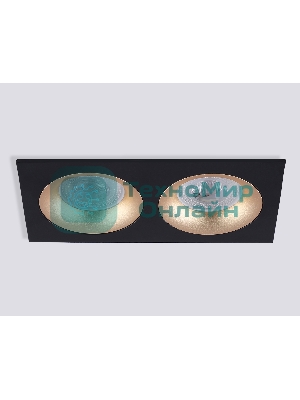 Светильник Ambrella light TN102735/2 BK/GD черный/золото GU5.3 175*92*23