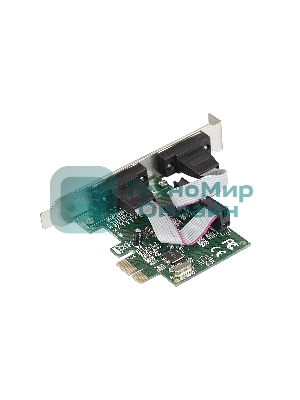 Контроллер ExeGate EXE-307 PCI-E, 2*COM port (OEM)