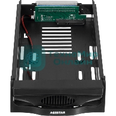 Сменный бокс для HDD AgeStar SR3P-SW-2F SATA пластик черный 3.5