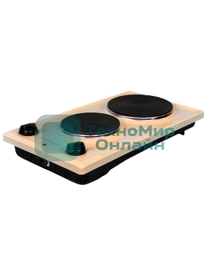 Плита настольная электрическая Лысьва ЭПБ 22 кремовый/рябчик (настольная)