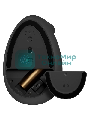 Мышь беспроводная Logitech Lift графитовый, 4000 dpi, радиоканал, Bluetooth, USB, кнопки - 6