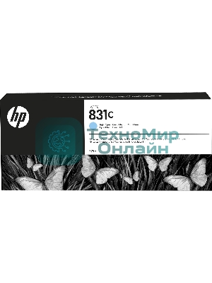 Картридж струйный HP 831C светло-голубой для HP Latex 110, HP Latex 375, HP Latex 310, HP Latex 315 775ml