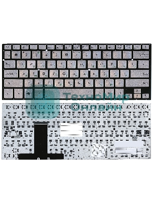 Клавиатура для ноутбука Asus UX31E серебристая