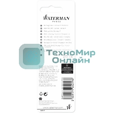 Стержень роллер Waterman (CW1964019) F 0.5мм, черные чернила, блистер