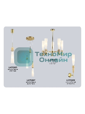 Настенный светильник Ambrella light LH75369 GD/WH золото/белый G9 max 28W 70*150*560