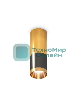 Светильник Ambrella Light XS6303050 DCH/PYG черный хром/золото желтое полированное MR16 GU5.3 (C6303, C6327, A2010, N6134)