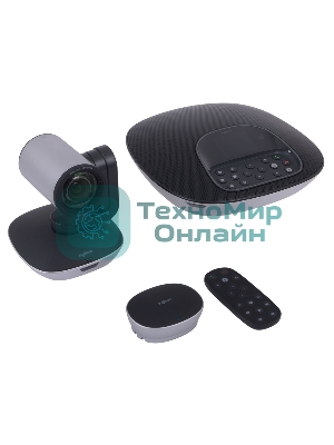 Веб-камера Logitech Group 1920x1080, 30 кадр/с, USB Type-A, микрофон (4 шт, шумоподавление), автоматическая фокусировка, автоосвещение, универсальное крепление, штатив в комплекте