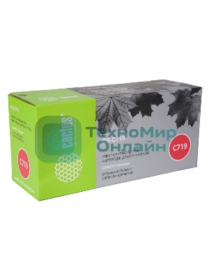 Картридж лазерный Cactus CS-C719 черный (2100 стр.) для Canon i-SENSYS MF5840/MF5880; LBP6300/6650