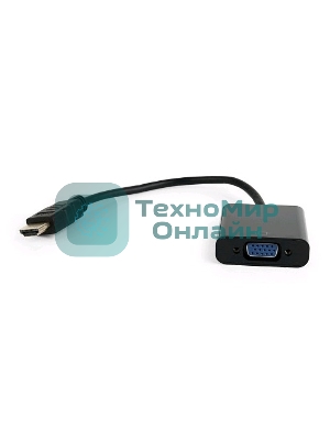 Переходник HDMI-VGA Cablexpert A-HDMI-VGA-04, 19M/15F, провод 15см